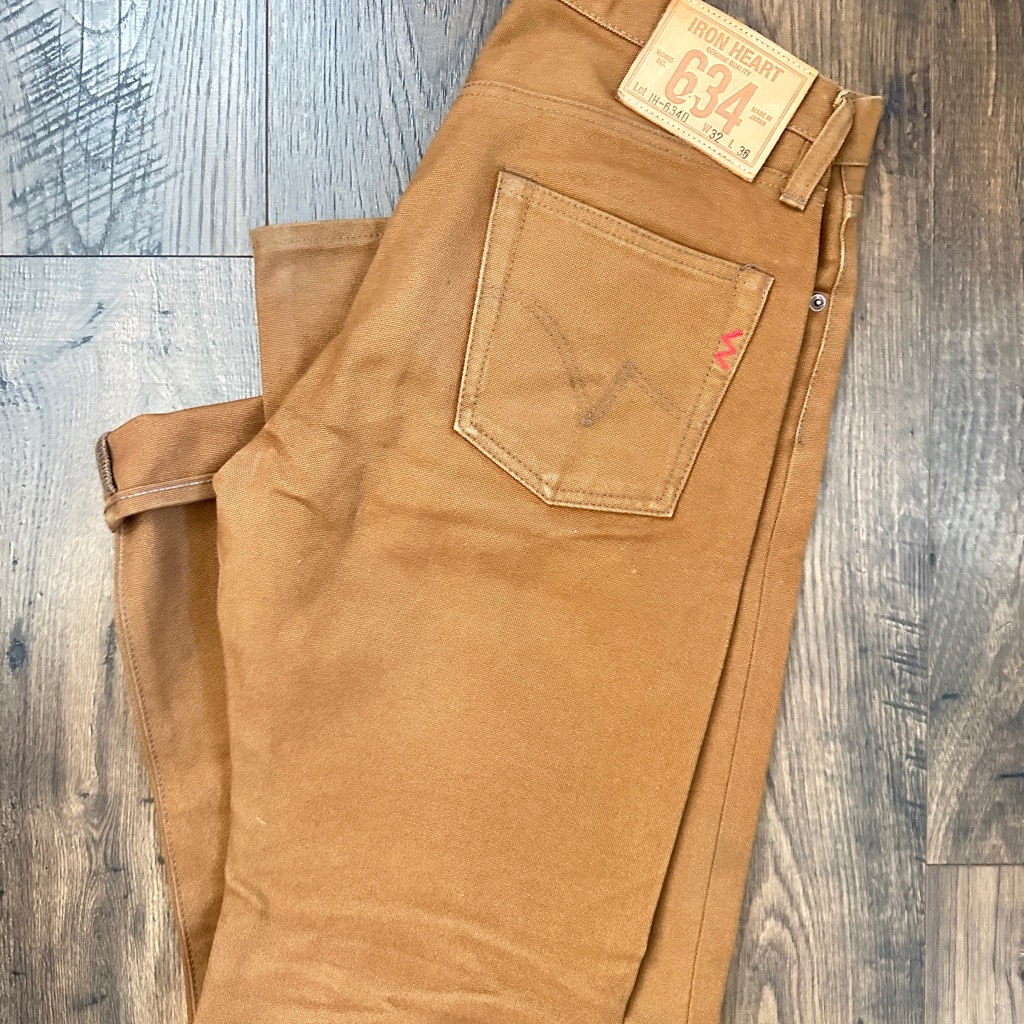 Iron Heart 634d Men's Regular Straight Pants - Duck Canvas